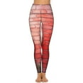 thumbnail image 2 of Red Brick Stone Wall Grass Leggings Gym Wear Gym Sportswear Woman Tight Fitting Woman Sports for Womens Leggings, 2 of 6