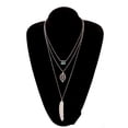 thumbnail image 3 of Collar de moda Set delicada joyería estética ajustable Hojas únicas Regalos del día de San Valentín Collares en capas para mujeres Inevent AP009284-00, 3 of 6