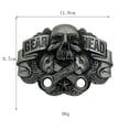 thumbnail image 2 of Hebilla de cinturón Gearhead Skull Old Skool con llaves cruzadas, 2 of 3