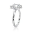 thumbnail image 3 of Oryn Jewel 1.51 Ct Round Halo Sunflower Engagement Ring - Lab-Created Simulated Diamond in 14K White Gold Over Prong Setting Rings - Wedding, Proposal, Anniversary Ring for Women's, 3 of 6