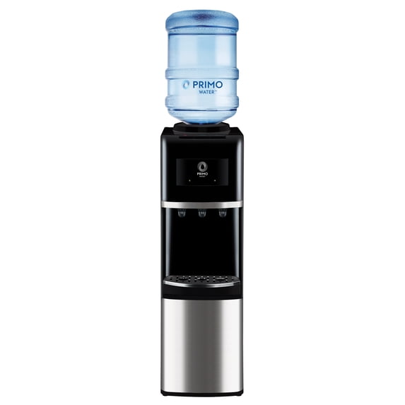 Open Box Primo Water® Top Loading Pro 3 Temp Water Dispenser, Black & Stainless Steel