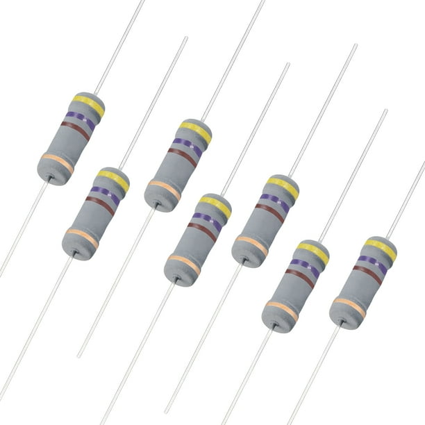 50pcs 2W 470 Ohm Carbon Film Resistor 5 Tolerance 4 Color Bands
