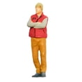 thumbnail image 1 of Runquan 1/64 Men Model Architectural Painted Figure Fairy Gardens Diorama Sand Table red coat, 1 of 8