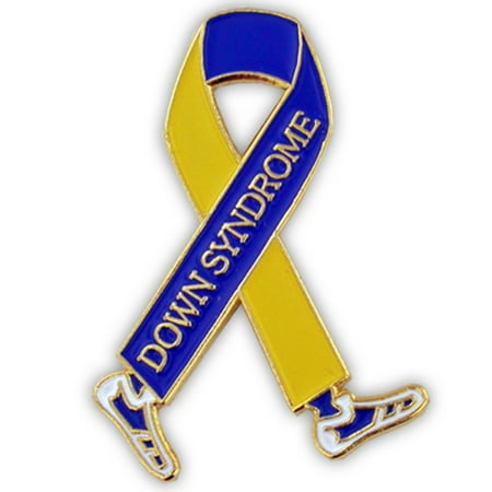 - PinMart's Down Syndrome Awareness Ribbon Walk Ribbon Enamel Lapel Pin