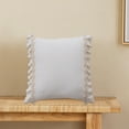 thumbnail image 5 of Zmeidao Throw Pillow with Tassels, Soft Solid Decorative Throw Pillow for Couch Bedroom Car Living room Bedroom Home Decor, 17.71x17.71in, 5 of 6