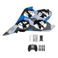 thumbnail image 4 of Avión de control remoto, juguete volador para exteriores, helicóptero de portátil con de 360 degree, ideal para niños, principiantes y adultos. Azul con 1 batería, 4 of 7