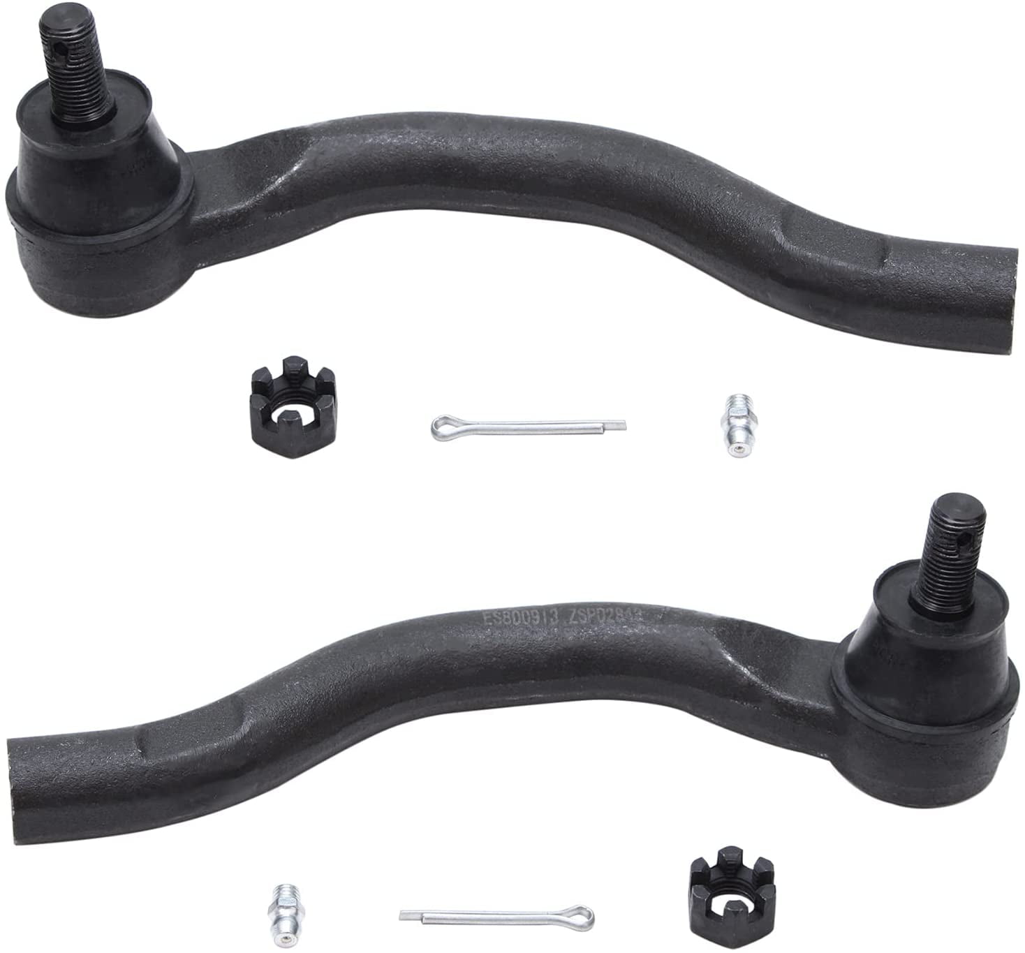 Detroit Axle - Front 4pc Tie Rods for 12-15 Honda Civic, 13-19 Acura ILX, 4 Outer Inner Tie Rod Ends 2012 2013 2014 2015 2016 2017 2018 2019 Replacement