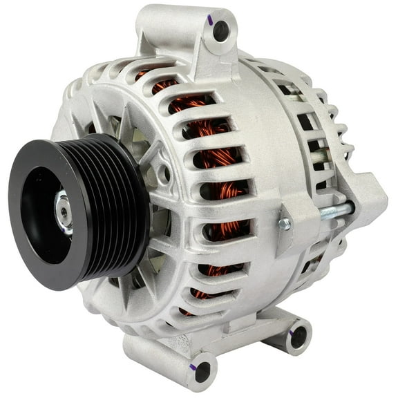 SCITOO Alternator Fits for Ford for E-350 Super Duty 04-10, for E-450 Super Duty 04-08, for F-250 for F-350 for F-450 for F-550 Super Duty 03-05, for E-350 Club Wagon 04-05, 6.0L 200Amp CW S8 Pulley