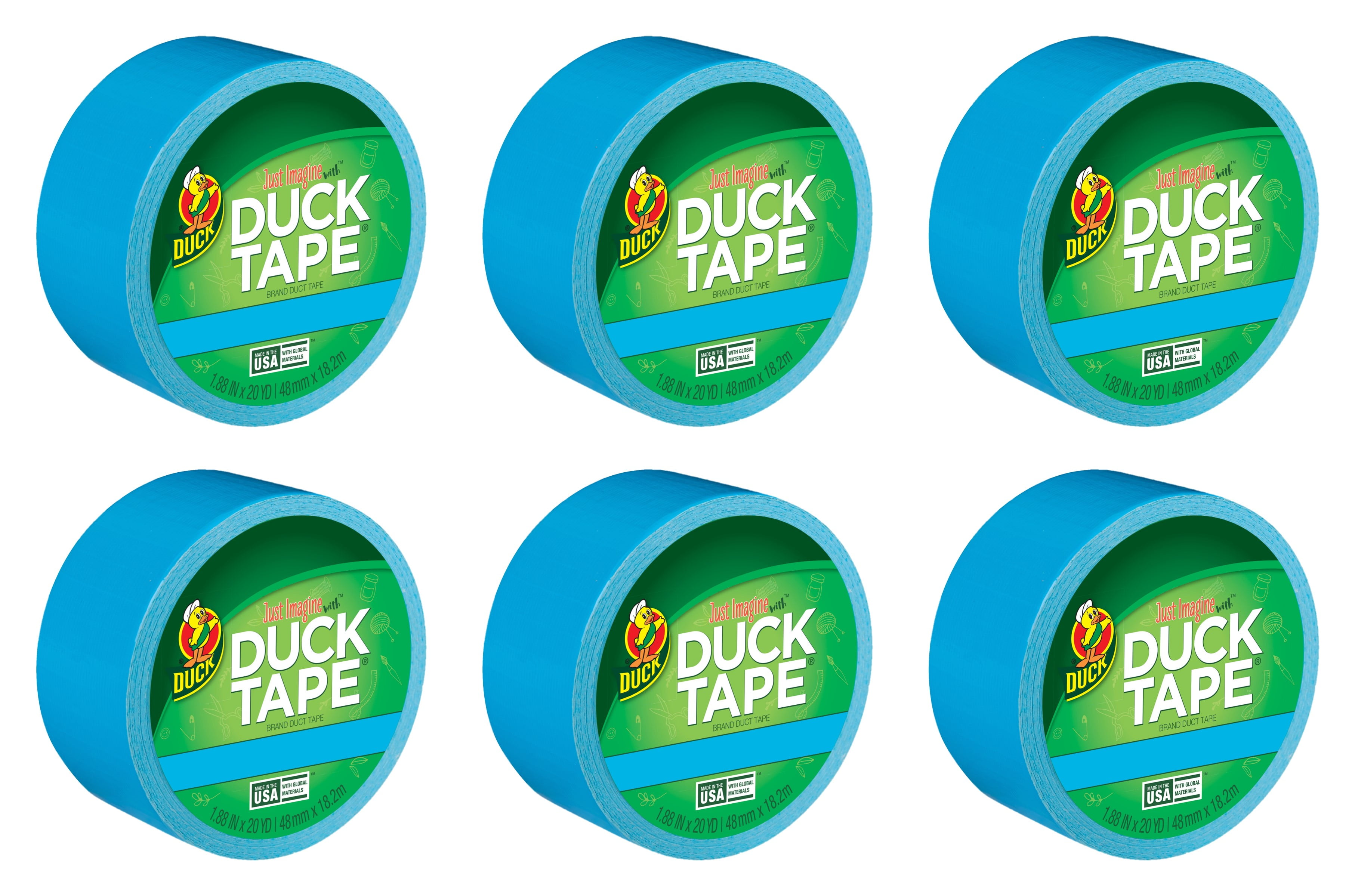 White Duck Brand 1265015 Color Duct Tape 1.88 Inches x 20 Yards Single Roll 