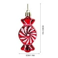 thumbnail image 3 of Fiudx Colgante de Caramelo para Árbol de Navidad, Adornos Multicolores Galvanizados, Grandes Adornos Colgantes de Plástico, Versátil para Árbol de Navidad o Decoración Del Hogar, Ambiente Festivo, Ju, 3 of 6