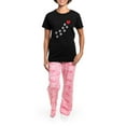 thumbnail image 4 of CafePress - Paw Prints To My Heart Women's Dark Pajamas - Women's Short Sleeve Print T-Shirt and Pants Dark Cotton Pajama Set, 4 of 7