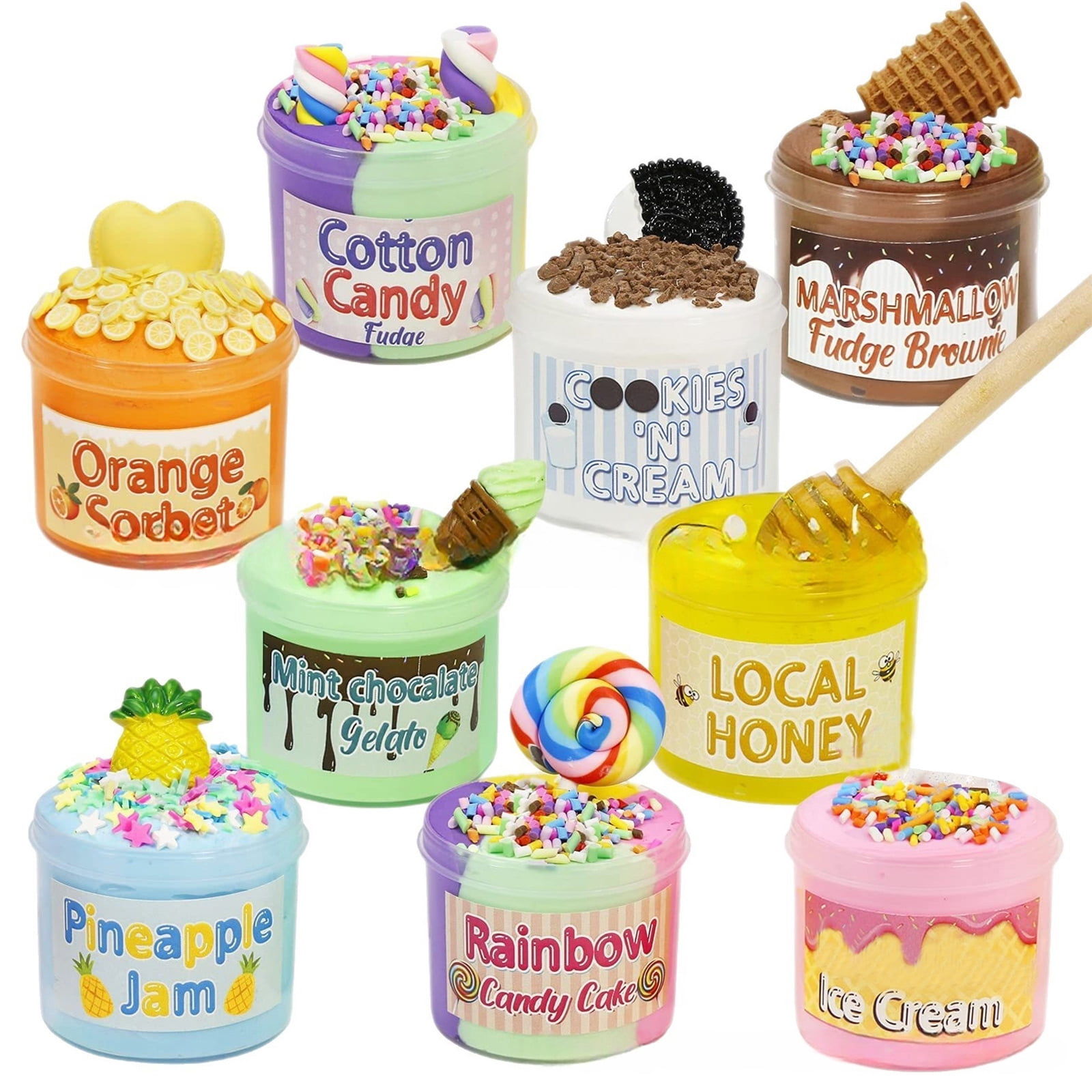 Christmas Countdown Advent Calendar 2025,24 Days Of Surprises With DIY Slime Craft Kit - 9 Pcs Clay Cake Bucket Blind Box,Funny Christmas Gifts Toy For Kids Toddlers Girls Tweens
