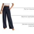 thumbnail image 4 of ZANKLEY Wide Leg Dress Pants Women's High Waisted Dressy Trousers, 4 of 12