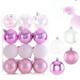thumbnail image 1 of 24 adornos navideños de 6 cm, transparentes, de plástico galvanizado, colgantes para árbol de Navidad., 1 of 2