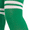 Kelly Green, variant on Women's Ribbed Athletic Thigh Highs, Black/White, O/S