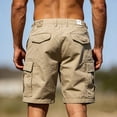 thumbnail image 6 of Men's Cargo Shorts Multi-Pocket Quick Dry Outdoor Utility Shorts Summer Casual Lightweight Regular Fit Short Pants with Pockets & Belt Loops, 6 of 9