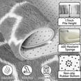 thumbnail image 3 of KIXINWA Ultra Soft Area Rug for Bedroom, 4x6 Grey and White Geometric Pattern Washable Fluffy Shag Rug for Living Room, Plush Non Slip Carpet for Indoor Floor Nursery Kids Dorm Home Decor Aesthetic, 3 of 5