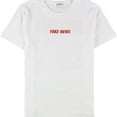 thumbnail image 5 of Elevenparis Mens Fake News Graphic T-Shirt, White, Medium, 5 of 5