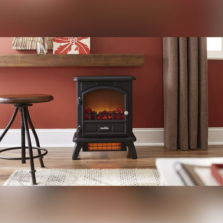 Duraflame Infrared Freestanding Electric Fireplace Stove - Black
