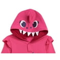 thumbnail image 5 of Pinkfong Baby Shark Toddler Girls Pullover Hoodie and Costume French Terry Leggings Outfit Set Newborn to Little Kid, 5 of 5