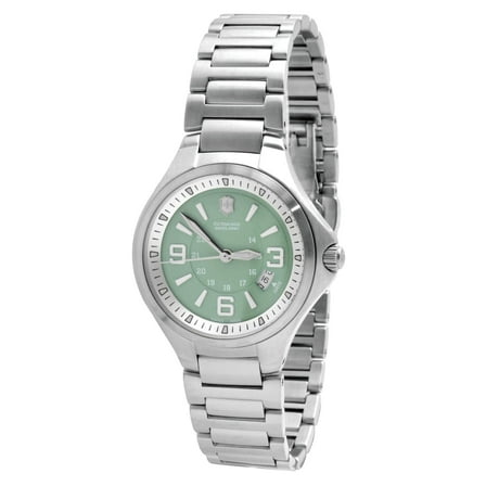 NEW VICTORINOX Base Camp Women's 249076 Small Green Swiss Quartz Watch MSRP $415