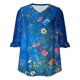 thumbnail image 5 of Camisas de Fiesta de Vacaciones para las Mujeres de Manga de 7 Pulgadas, Blusa de Algodón de Imitación Casual para Todas las Estaciones, 5 of 6