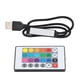 thumbnail image 4 of Controlador de tira LED Bluetooth, USB Bluetooth RGB Luz Tira de luz Control remoto Controlador de tira de luz Rendimiento lleno de energía, 4 of 8