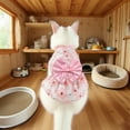 thumbnail image 4 of Dog Skirt Bow Knot Dress Wedding Dress Spring Summer Autumn Plaid Pet Cat Clothes Supplies Stripes for Walks And Casual Outings Pet Clothes for Small Dogs Girl Pet Clothes for Small Dogs Boy Pet, 4 of 9