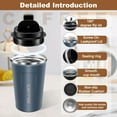 thumbnail image 2 of 13 floz Travel Coffee Tumbler Insulated with Lid, Coffee Mugs Spill Proof Leak Proof, Reusable Stainless Steel Vacuum Thermal Thermos Cup, Colorful Coffee Cup for Men and Women Hot & Cold Drinks, 2 of 6