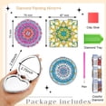 thumbnail image 2 of Espejo compacto Marsui con pintura de diamantes, juego de 4 para mujer, 2 of 6