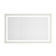 thumbnail image 3 of 48 x 30 Inch LED Bathroom Mirror with Front and Backlight, Wall Mounted Vanity Mirror with Aluminum Frame, Anti-Fog, Memory, 3 Colors, Stepless Dimmable, 3 of 4