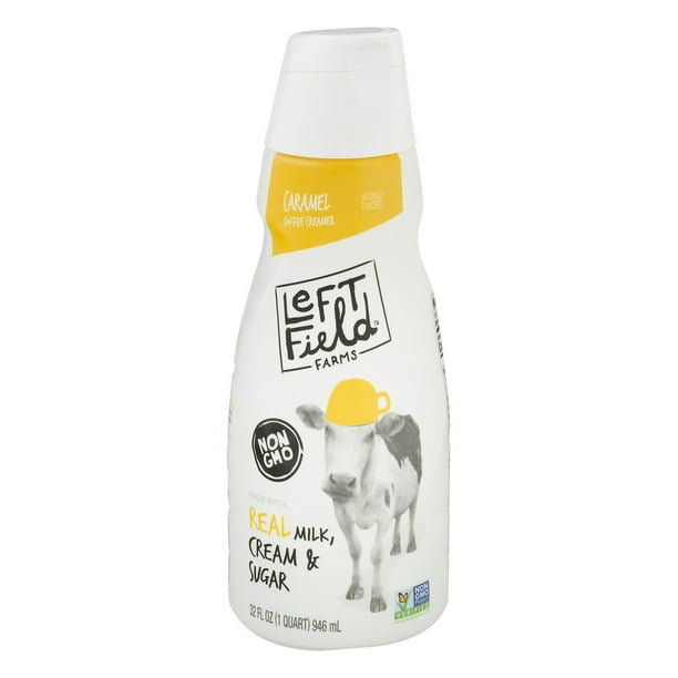 Left Field Farms Caramel Coffee Creamer 32 Oz Bottle Walmart Com Walmart Com