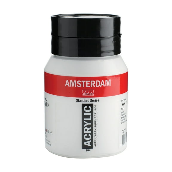 Amsterdam Standard Series Acrylic Paint, 500ml, Zinc White