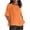Orange T-Shirts, variant on Htigea Women's Cotton Linen T-Shirt Pleated Crewneck Half Sleeve T Shirt Summer Solid Color Tunic Tops Plus Size Beach Vacation Tees Navy S
