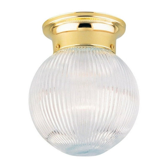 Westinghouse 66692 6 in. Polished Brass Ceiling Fixture