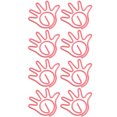 thumbnail image 2 of Mini Paper Clip, 100Pcs Present Lovely Decor Hand Design Office Paperclip  For Document Red,Pink,Yellow, 2 of 8