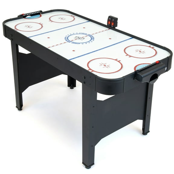 GoSports 48 Inch Air Hockey Arcade Table for AC Powered Kids - Black