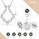 thumbnail image 3 of Collar con forma de anillas en plata de ley Emily C, diseño de festoneado, 3 of 8