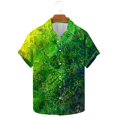 thumbnail image 2 of JURANMO Prime Day Deals Today Mens Casual Button Down Lapel Hawaiian Shirts Novelty Mardi Gras Print Short Sleeve Tee Tops 2025 Carnival Outfits Multicolor L, 2 of 6