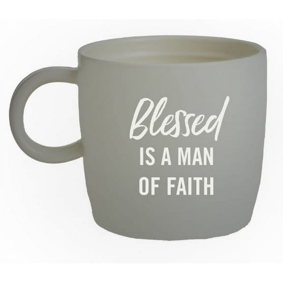DaySpring - Man of Faith - Inspirational Ceramic Mug, 16oz, Gray