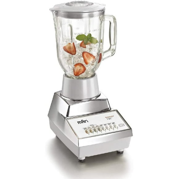 LICUADORA METALICA 7 VEL. VASO VIDRIO MARCA MAN Man LM-/9090