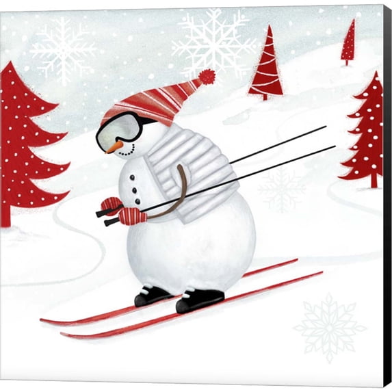 Snow Day II by Victoria Borges, Canvas Wall Art, 12W x 12H