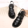 thumbnail image 5 of OWUUcdse Flat Sandals for Women, Non-slip Buckle Open Toe Comfortable Summer Shoes Black Size 41, 5 of 9