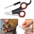 thumbnail image 2 of Juego de tijeras para cortaúñas para mascotas con kit de lima de uñas profesional, recorte cómodo para gatitos, cachorros, conejos y otras mascotas pequeñas JM MX-0140570FYD, 2 of 5