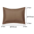 thumbnail image 2 of PiccoCasa Soft 1800 Microfiber Pillow Shams 2Pcs, Brown King(20"x36"), 2 of 6