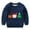 Blue, variant on Odeerbi Toddler Boys Girls Christmas Sweater Cute Winter Thermal Knit Crewneck Sweater Christmas Print Fashion Casual Warm Pullover Knit Sweater Toddler Clothes Blue