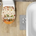 thumbnail image 4 of ZUXONGSY Thanksgiving Maple Leaf Toilet Lid Dust Cover Restrooms Toilet Cover Decorative Covers with Elastic Edge Machine Washable Elongated Toilet Cover Easy to Install Home Decor, 4 of 6