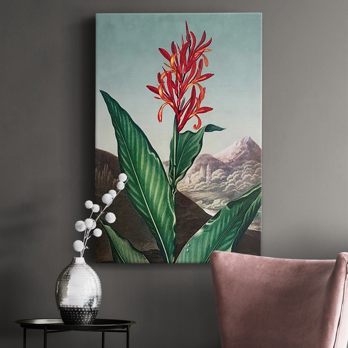 Temple of Flora I Premium Gallery Wrapped Canvas - Ready to Hang