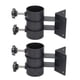 thumbnail image 1 of 2 Pcs Patio Umbrella Side Holder Steel Parasol Umbrella Clamp Mount Fixed Clip Base for Deck Balcony Outdoor Courtyard, 1 of 5