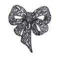 thumbnail image 2 of Hyasfey Retro Big Bowknot Shape Brooch Colorful Rhinestones Inlaid Pin Shawl Dress Suit Lapel Badge Jewelry Gift Coat Accessories, 2 of 8